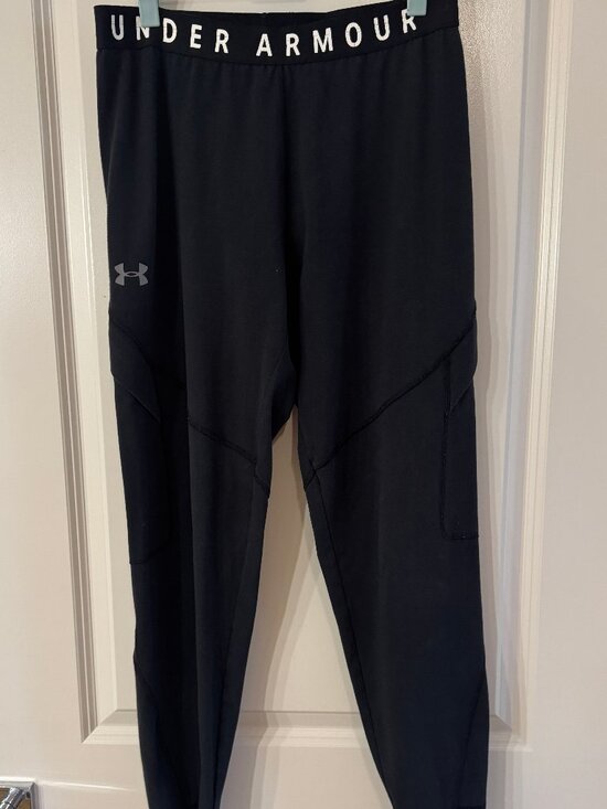 Black Jogger Leggings with Pockets, Under Armour Small - Picture 1 of 10